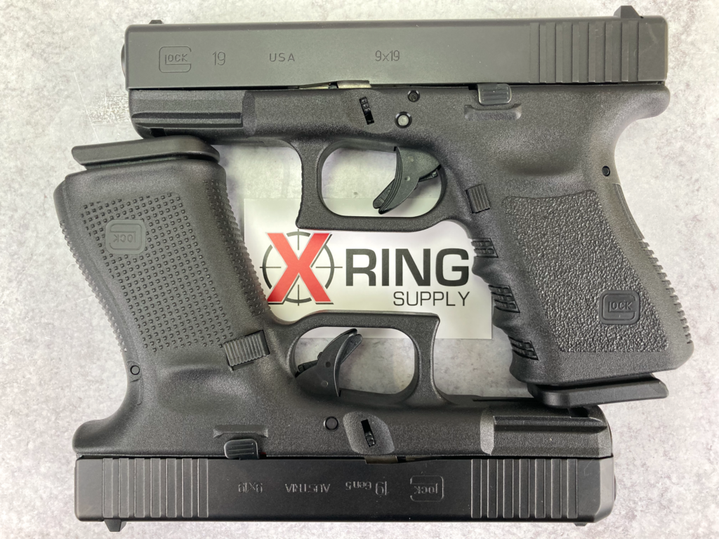 two glock 19s  blue label