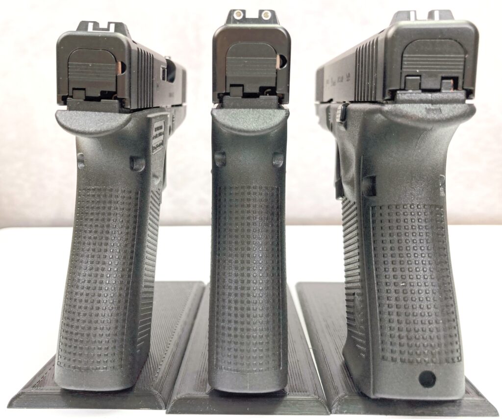 43x, 48, 19, glock width comparison