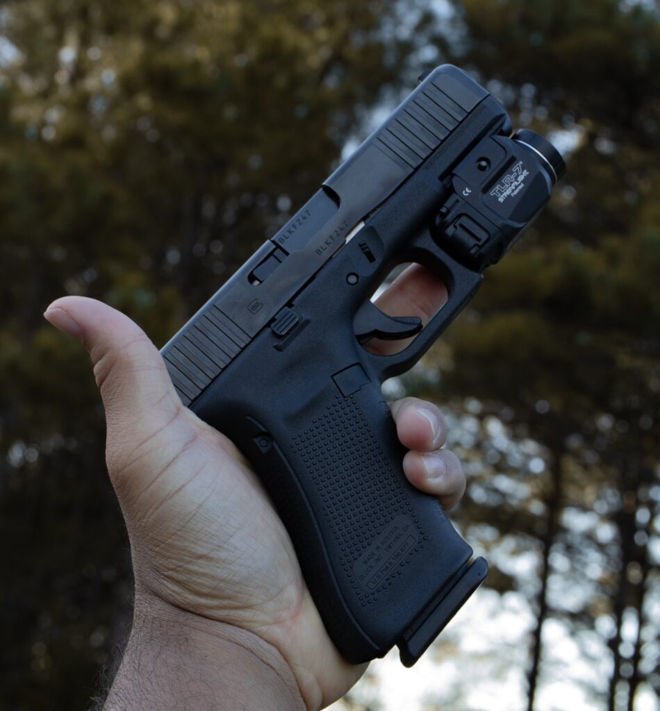 Glock 19 is a compact pistol.