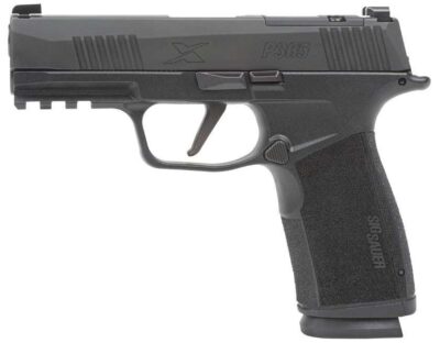 Sig Sauer 365XCA9BXR3 P365-XMACRO  Compact 9mm Luger 17+1 3.70" Black Barrel, Black Nitron Optic Ready/Serrated Slide & Frame w/Picatinny Rail, Black Polymer w/Interchangeable Backstrap Grip