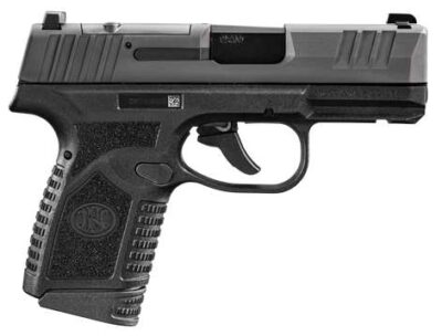 FN 66101414 Reflex MRD 9mm Luger 10+1 3.30" Black Target Crown Steel Barrel, Black PVD Optic Ready/Serrated Slide, Black Polymer Frame w/Accessory Rail, Black Stippled Polymer Grip Ambidextrous