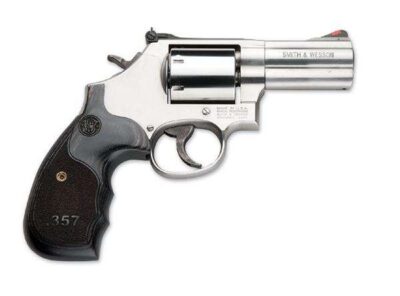 Smith & Wesson 150853 686 Plus Single/Double 357 Magnum 3" 7 rd Wood Grip Stainless Steel