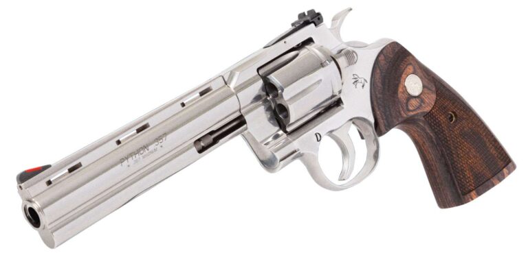 098289003478Colt Mfg PYTHONSP6WTS Python 357 Mag 6 Round 6" Stainless Steel Walnut Target Grip