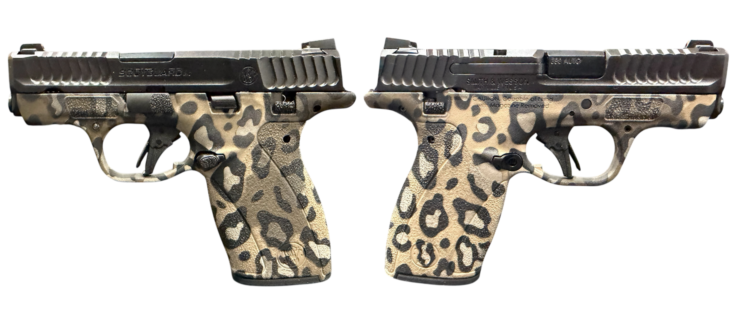 フランクリンミント　Leopard（レオパード） SMITH & WESSON BODYGUARD 2.0 MS LEOPARD PRINT 380ACP 2.75″ BLK 1